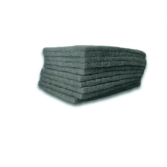 BINIC Non-woven Abrasive Scuff Pad, Ultra Fine In Grey 150x230mm (10pcs)