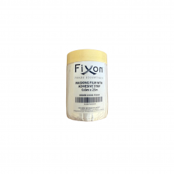 FIXON MASKING FILM WITH ADHESIVE STRIP 60CM X 25M
