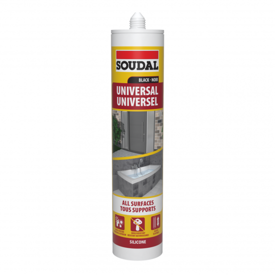 123978 SOUDAL Universal Silicone Black Sa 270ml 123978 SOUDAL Universal Silicone Black Sa 270ml