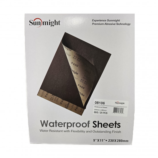 08106 SUNMIGHT WATERPROOF PLAIN SHEET 230MM X 280MM (80) (25P/P) - 25P/P 08106 SUNMIGHT WATERPROOF PLAIN SHEET 230MM X 280MM (80) (25P/P) - 25P/P